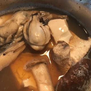 牡蠣、豆腐鍋
